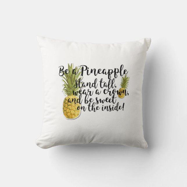 Almofada Seja um Travesseiro de abacaxi (Frente)