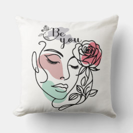 Almofada Seja Você A Encarar Arte A Mão