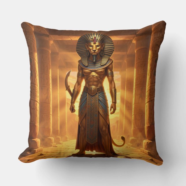 Almofada Sekhmet – Löwenköpfige Kriegsgöttin´2 (Frente)