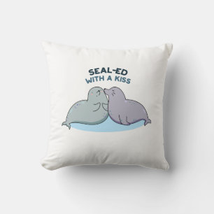 Almofada Selado com um kish Cole Sea Lion Selo Beijo