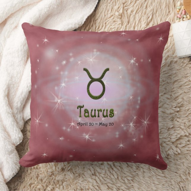 Almofada Selecionar Cor Taurus Zodiac Sinal Astrológico (Cobertor)