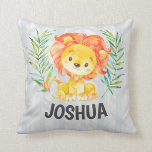 Almofada Selva do Rei da Enfermeira Personalizada do Garoto