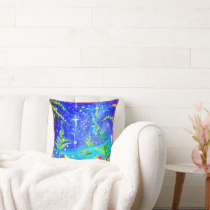 Almofada "Selva Estrelada" Pintura Bonita. Comprar Agora