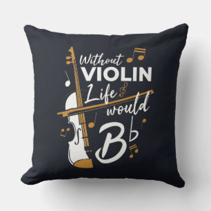 Almofada Sem A Vida Violina Seria Violinista Flat