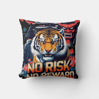 Almofada Sem Risco Sem Recompensa - Samurai Tiger