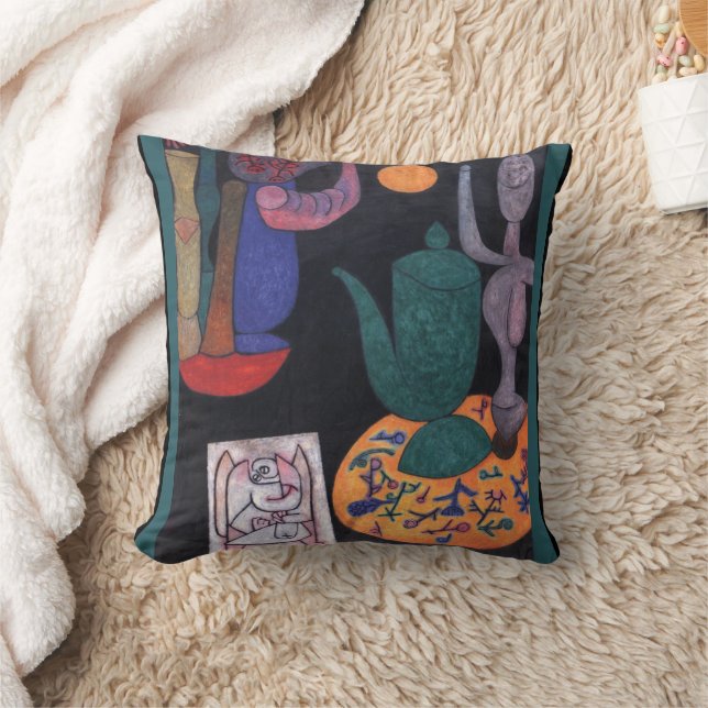 Almofada Sem título (Vida estática) por Paul Klee, Abstrato (Cobertor)