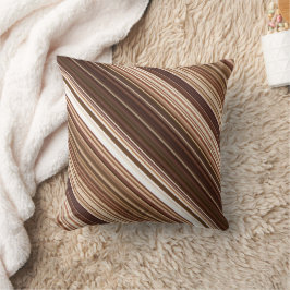 Almofada Sementes e Loucos Muitos tons de greve marrom