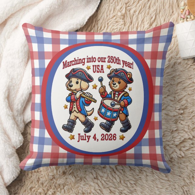Almofada Semiquinentenário do 250º aniversário dos EUA (Cobertor)