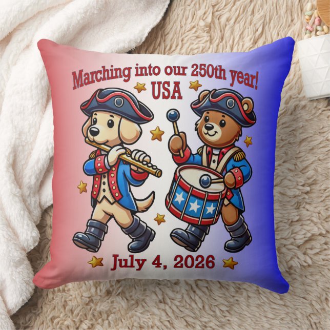 Almofada Semiquinentenário do 250º aniversário dos EUA (Cobertor)