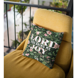 Almofada Senhor, Traga-Me Joy Floral Christian