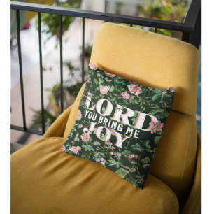 Almofada Senhor, Traga-Me Joy Floral Christian