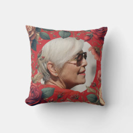 Almofada Sentimental de Keepsasaem Memorial do Rosa vermelh