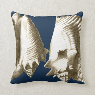 Almofada Sepia Conch Seashells