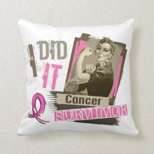 Almofada Sepia de Rosie eu fi-lo o peito Cancer.png