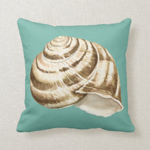 Almofada Sepia Striped Shell on Teal