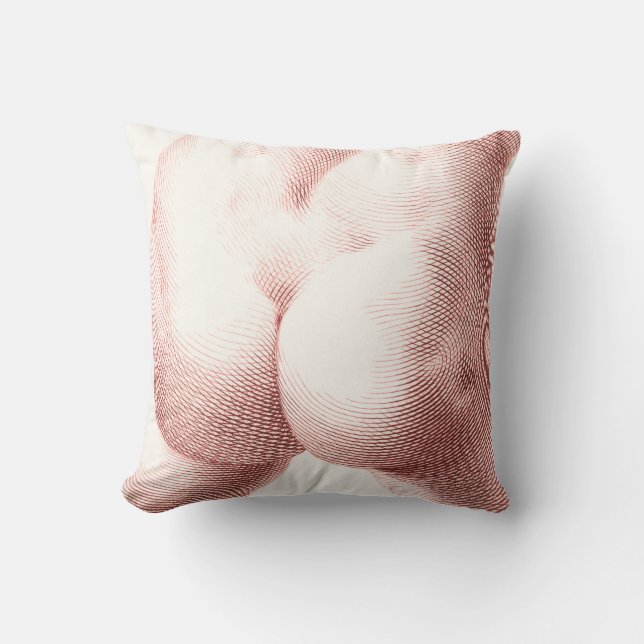 Almofada Sépia Travesseiro decorativo artístico inferior (Frente)