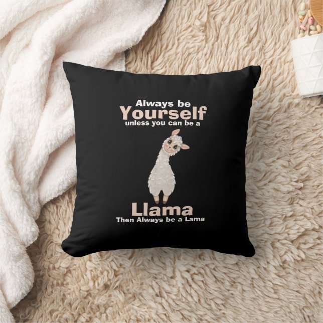 Almofada Ser sempre um Amante de os animais Llama (Cobertor)