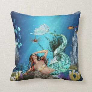 Almofada Sereia da fantasia com o travesseiro decorativo do