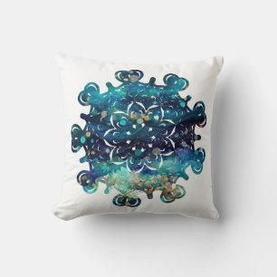 Almofada Sereia Sparkle Hearts Mandala