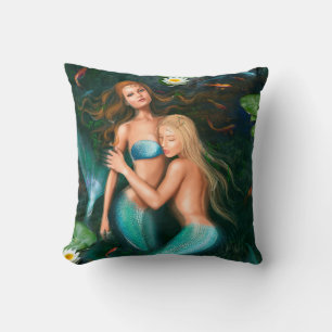 Almofada Sereias bonitas da princesa da fantasia do