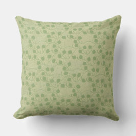 Almofada Serene Green Leaf Design
