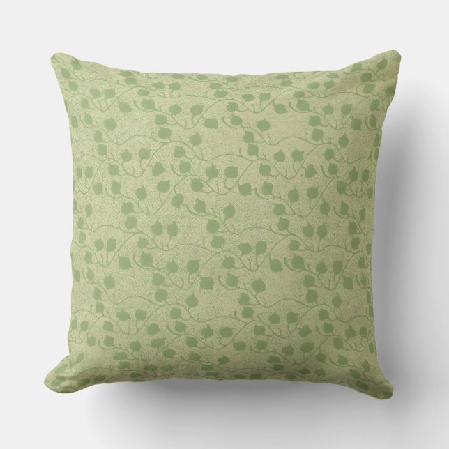 Almofada Serene Green Leaf Design (Frente)