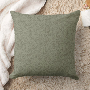 Almofada Serene Sage Green   Tone-on-Tone da Floresta Profu