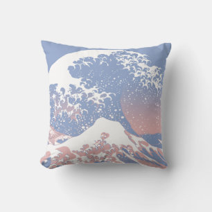 Almofada Serenidade Azul e Onda de Excelente Quartz Rosa