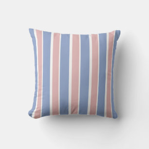 Almofada Serenidade Azul e Rosa Quartz Striped
