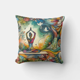 Almofada Serenidade de Ioga Vibrante