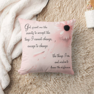 Almofada Serenity Prayer Travesseiro decorativo