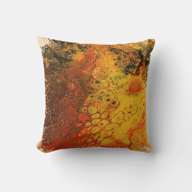 Almofada Série Crayon derretida - Borboleta - Corante acríl (Frente)