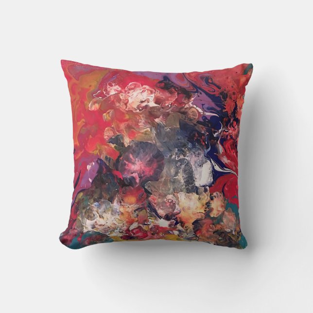 Almofada Série Crayon derretida. Seringa acrílica como (Frente)