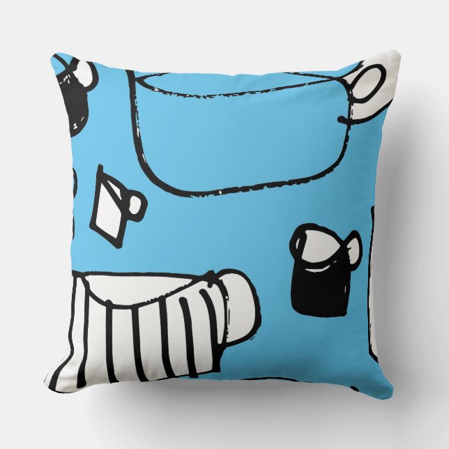 Almofada Série cronológica do chá (Frente)