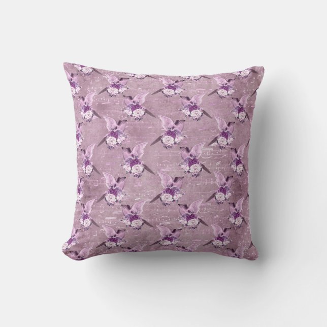 Almofada Série de Papel Lavanda Efêmera Design 10 (Frente)