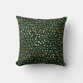 Almofada Série Esmeralda e Ouro Safari Design 1