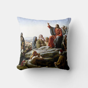 Almofada Sermão na pintura do Monte - Carl Bloch