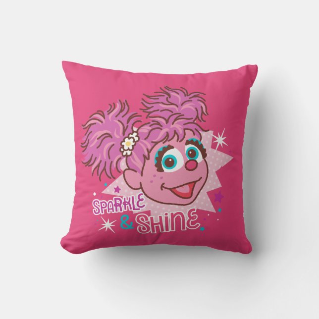 Almofada Sesame Street | Abby Cadabby - Brilho & Luz (Frente)