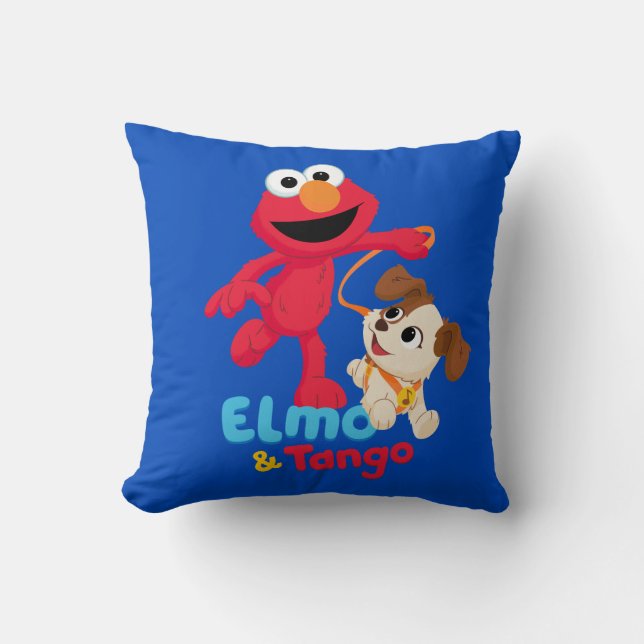 Almofada Sesame Street | Elmo & Tango Correndo (Frente)