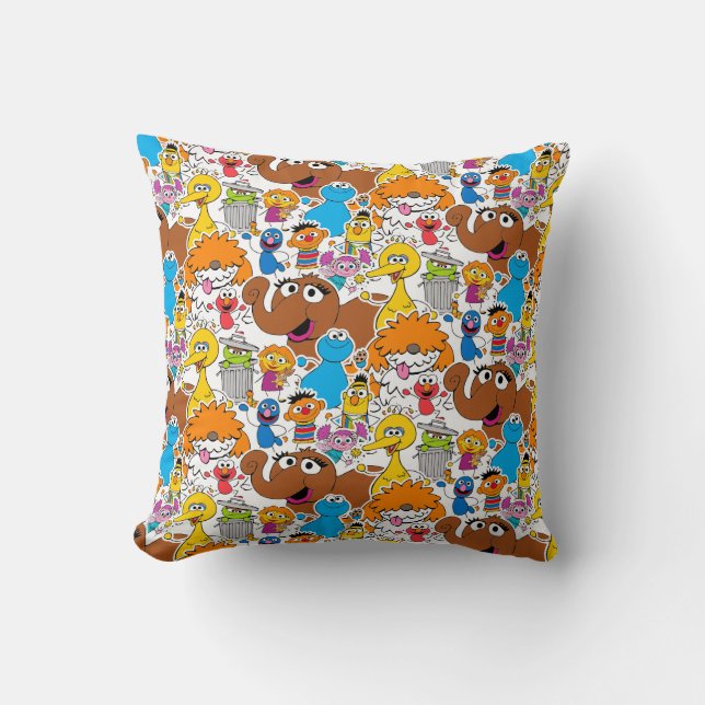Almofada Sesame Street Pals Doodley Patterno (Frente)