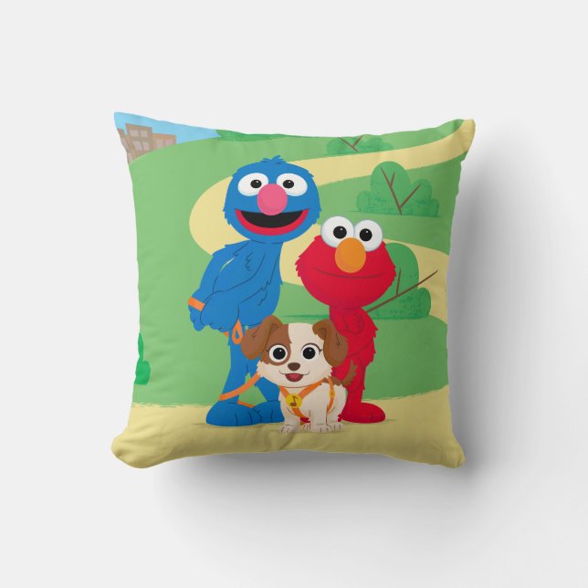 Almofada Sesame Street | Tango com Grover e Elmo (Frente)