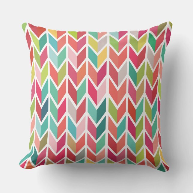 Almofada Seta Geométrica Chevron Seta Aztec Pattern Cushion (Frente)