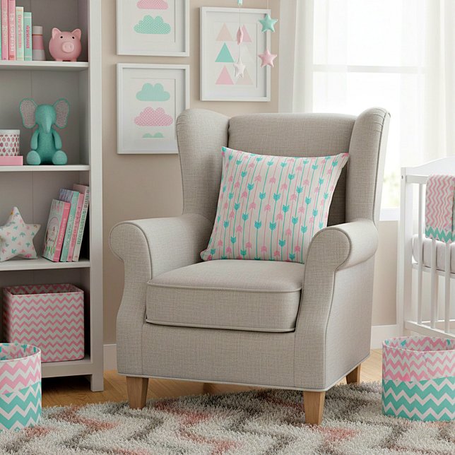 Almofada Setas cor-de-rosa (Criador carregado)