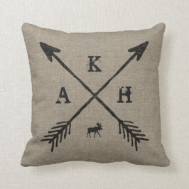 Almofada Setas, Letras Monográficas e Semente Decorativa