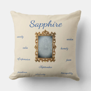 Almofada Setembro de Birthstone Sapphire