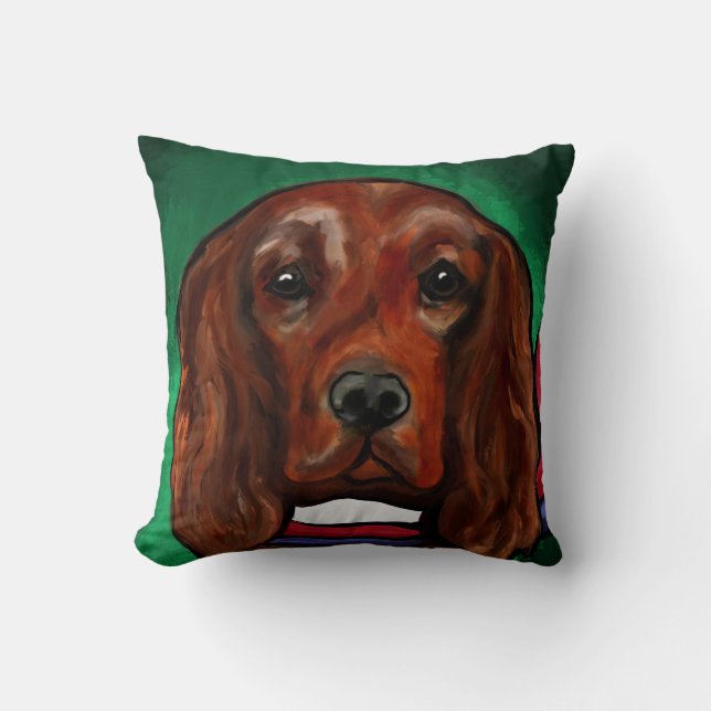 Almofada Setter Vermelho Irlandês  (Frente)