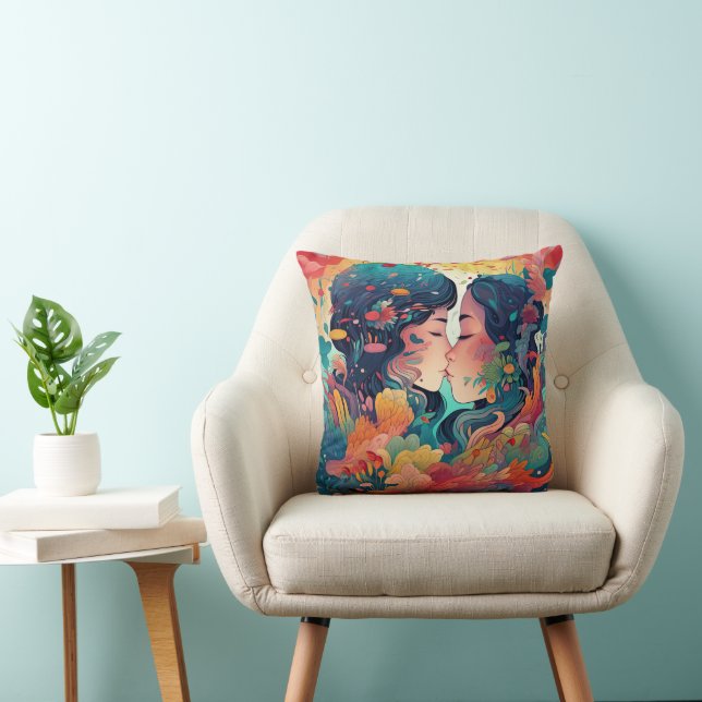 Almofada Seu Amor, Seu Caminho | Estilo de Deco de Beijo Lé (Cadeira)