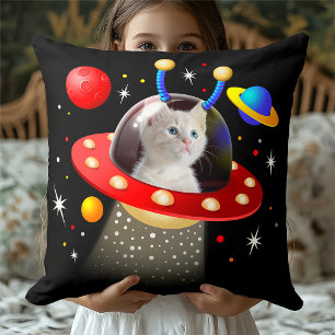 Almofada Seu Gato em uma Cena Sci Fi de nave espacial de Al