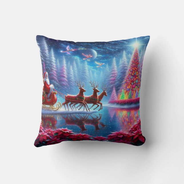 Almofada Seu Natal Personalizado Impresso Sob Medida (Verso)