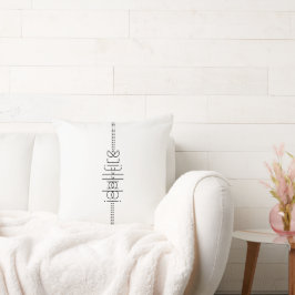 Almofada Seu nome como Alienígena Glifos - Branco exclusivo